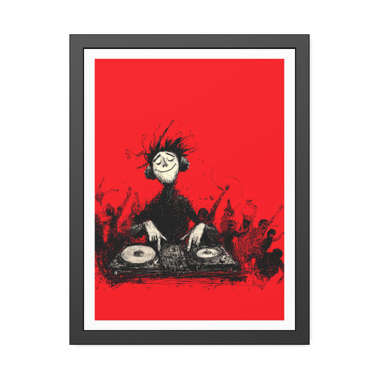 Lost in the music - Framed Poster Print