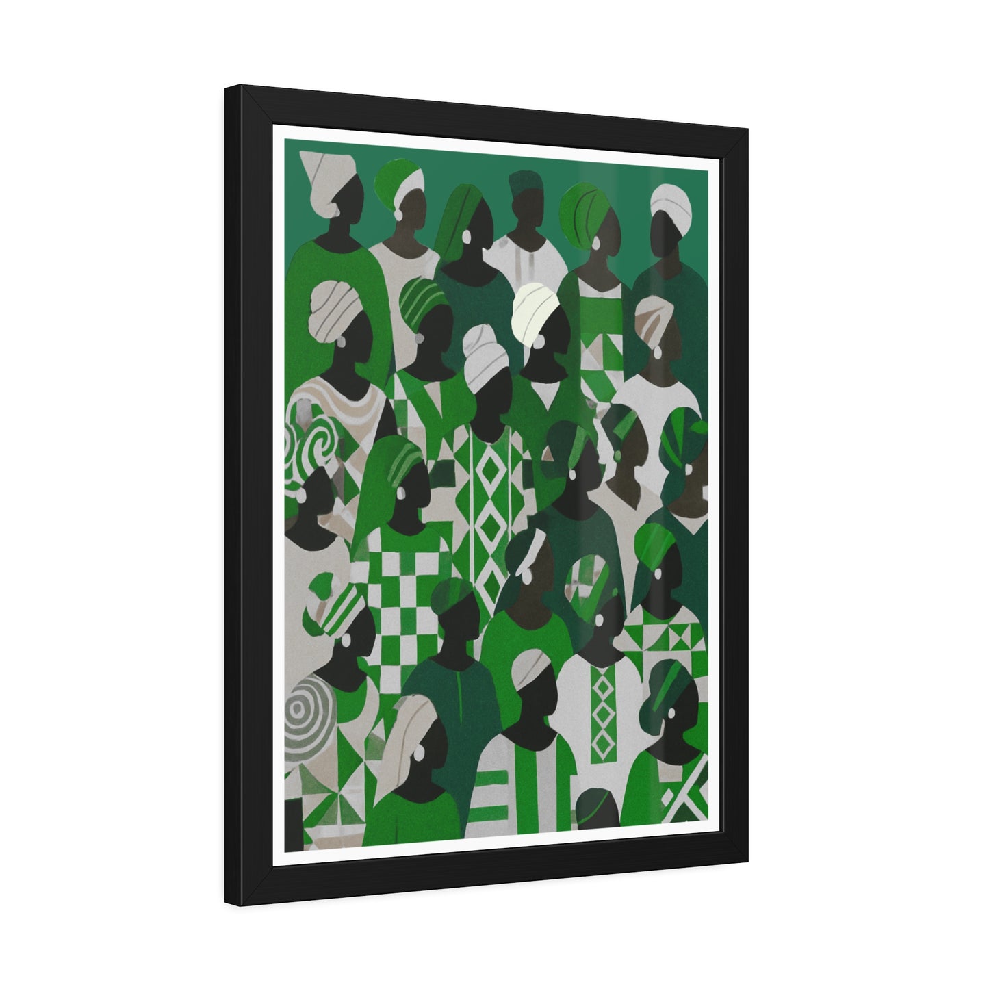 Emerald Unity - No text - Framed Poster Print