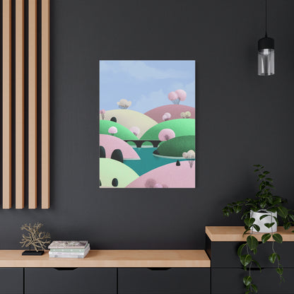 Spring Bridge - Matte Finish, Stretched, 1 25"