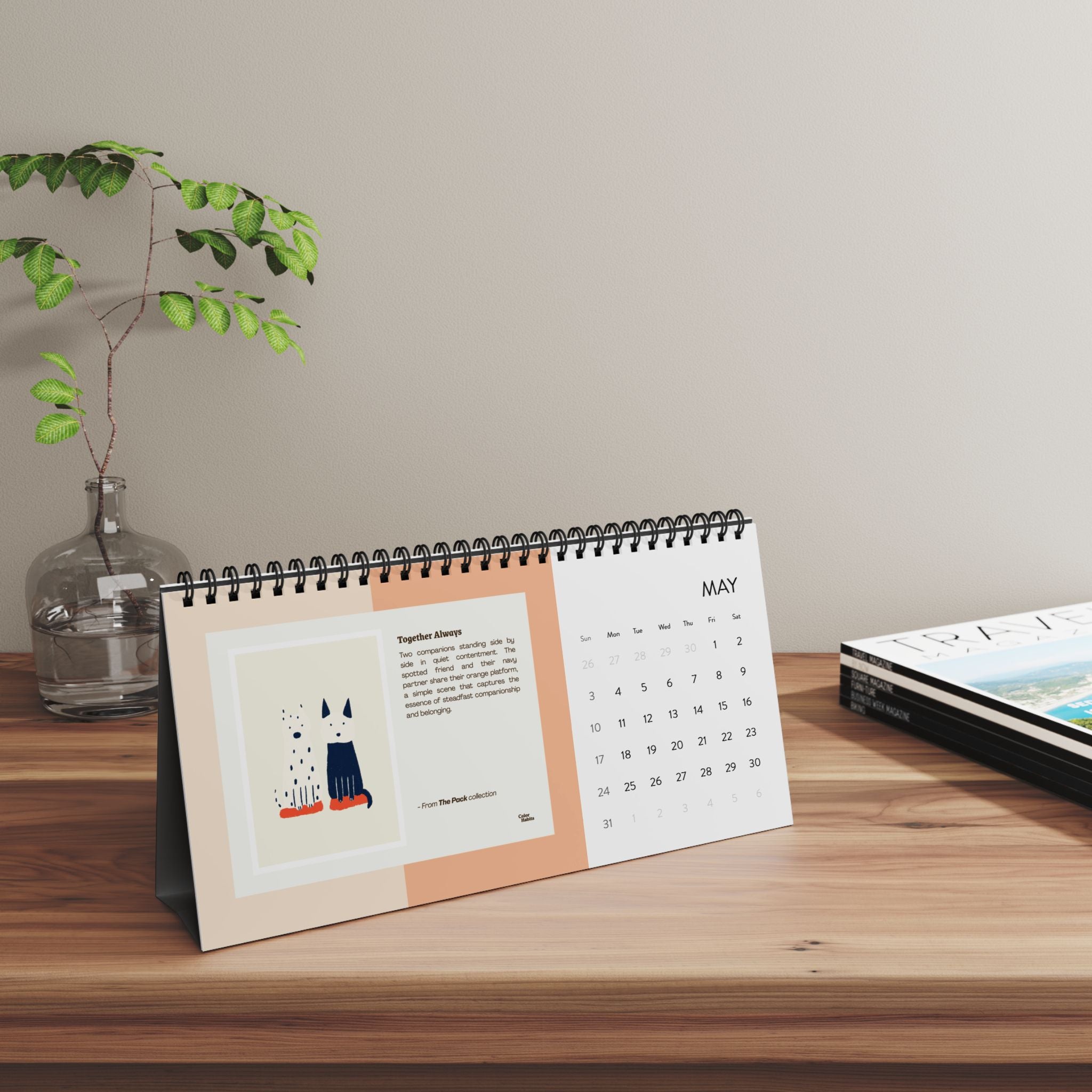 2026 Color Habits Art Calendar - A Year of Memories & Color Stories