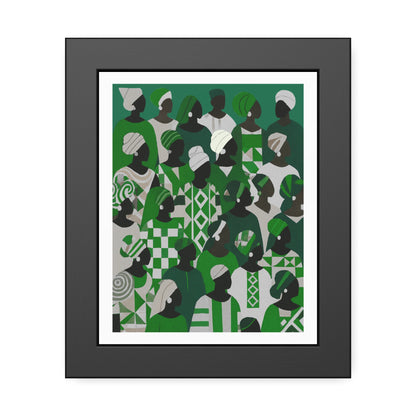 Emerald Unity - No text - Framed Poster Print