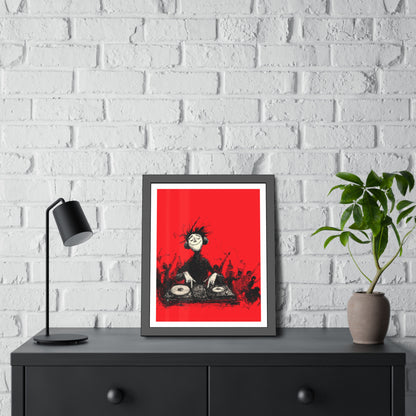Lost in the music - Framed Poster Print