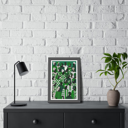 Emerald Unity - No text - Framed Poster Print