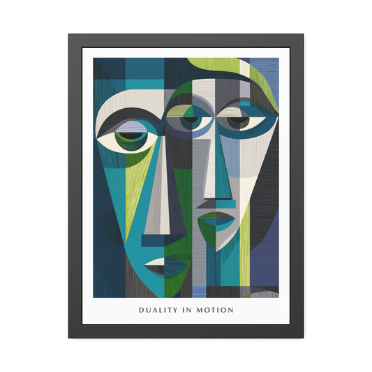 Duality in motion -  Framed Poster Print