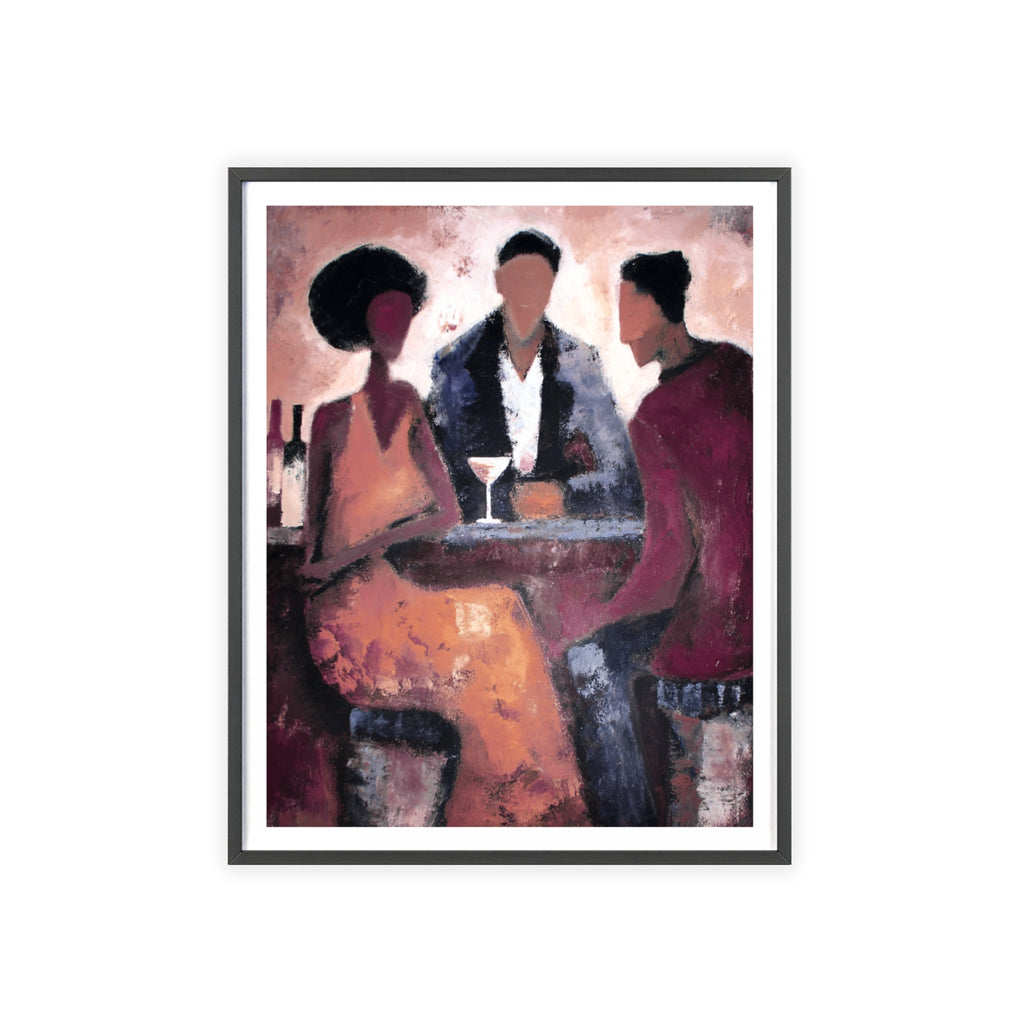 The Table Between - Framed Art Print
