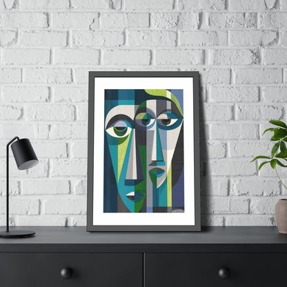 Duality in motion - No text -  Framed Poster Print