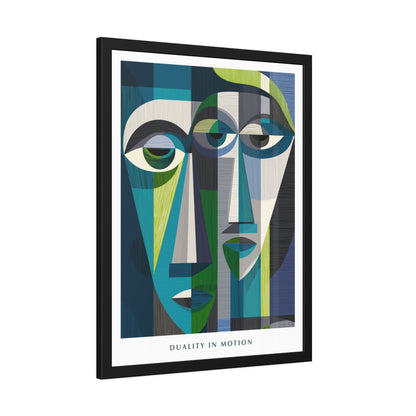 Duality in motion -  Framed Poster Print