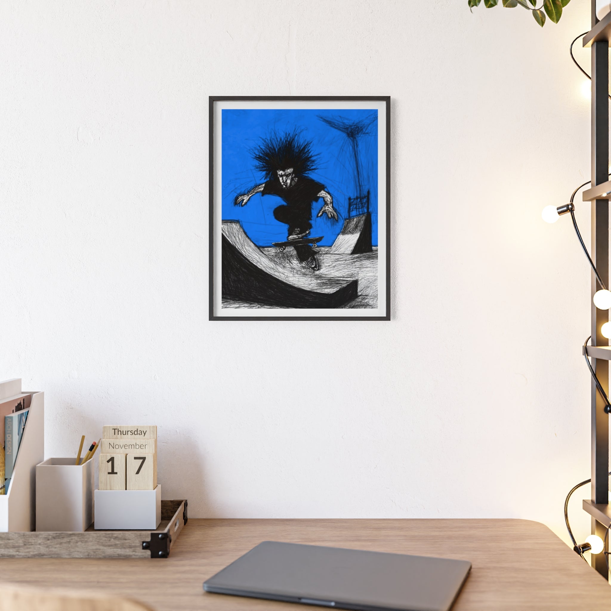 Halfpipe Flight - Framed Art Print