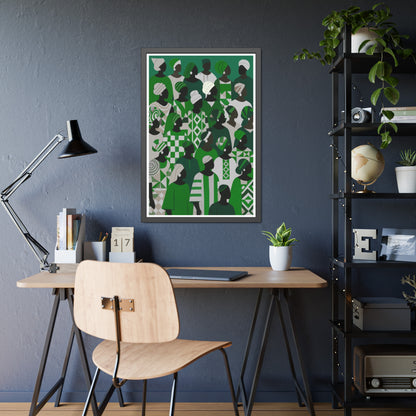 Emerald Unity - No text - Framed Poster Print