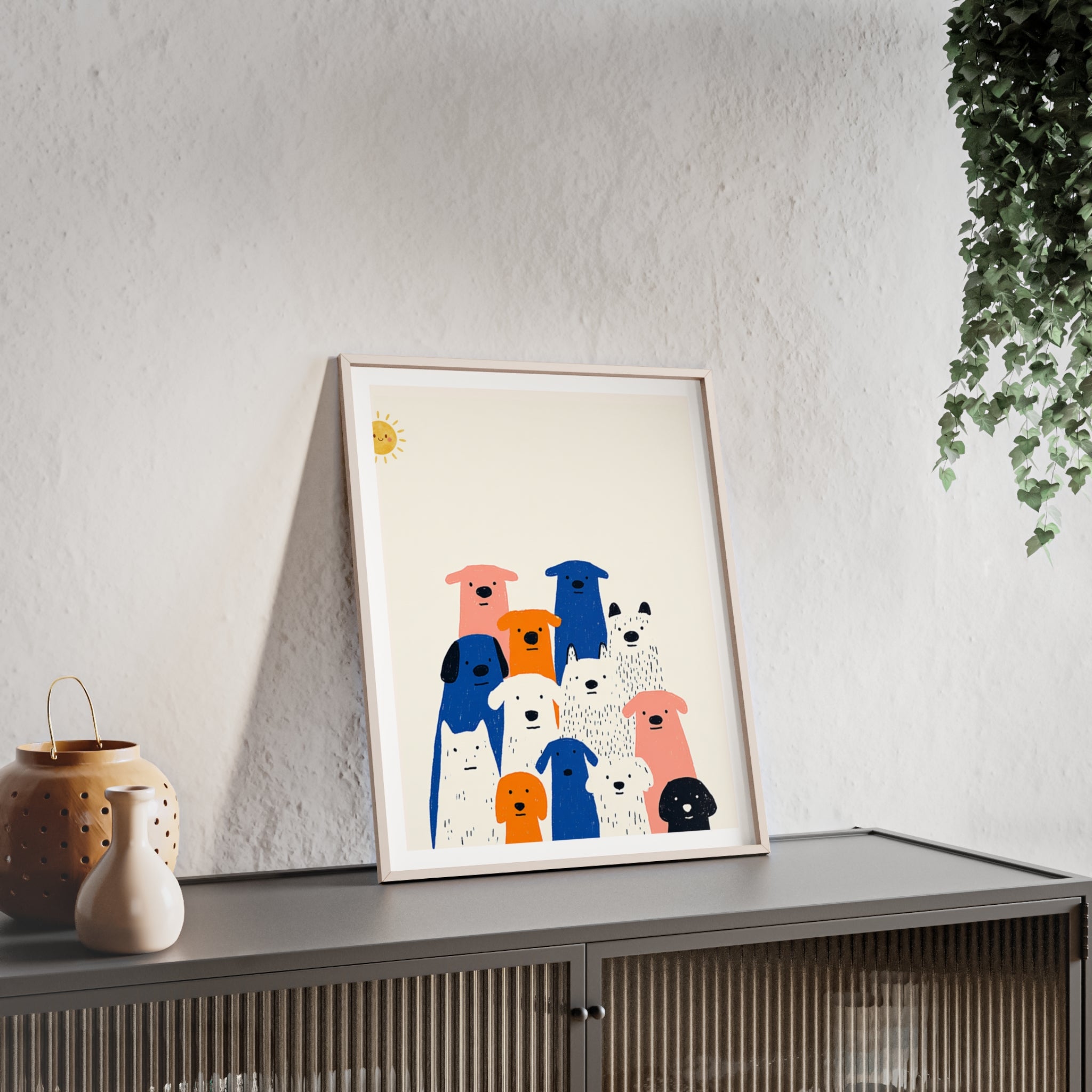 The Whole Pack - Framed Art Print