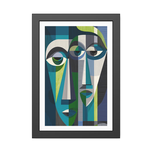 Duality in motion - No text -  Framed Poster Print