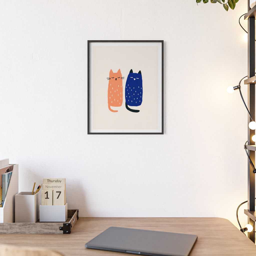 Side by Side - Framed Art Print