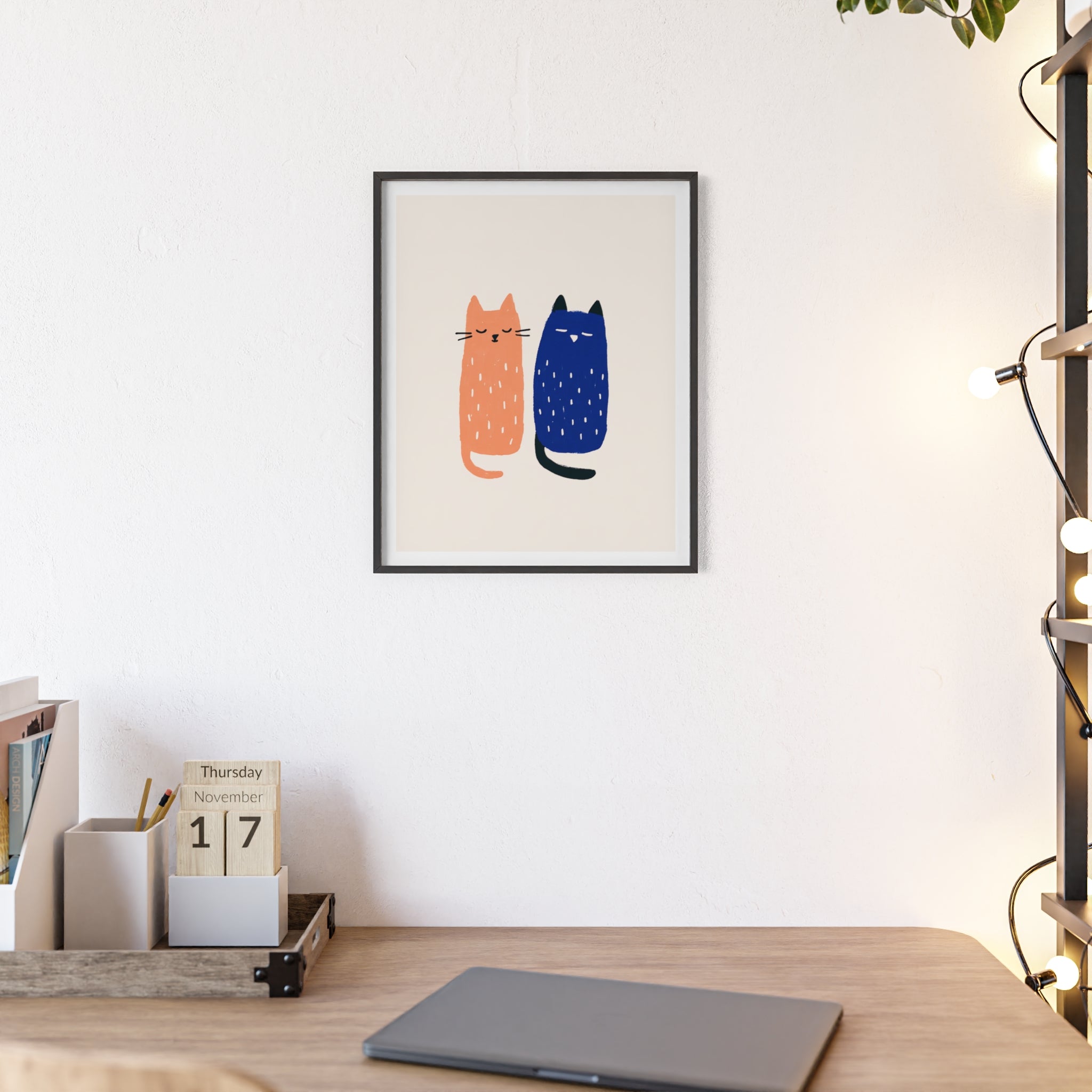 Side by Side - Framed Art Print