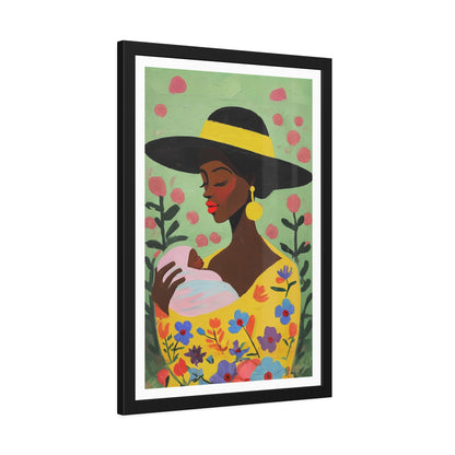 Grace in Bloom - No text - Framed Poster Print
