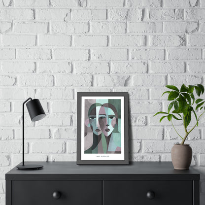 Mes Visages - Framed Poster Print