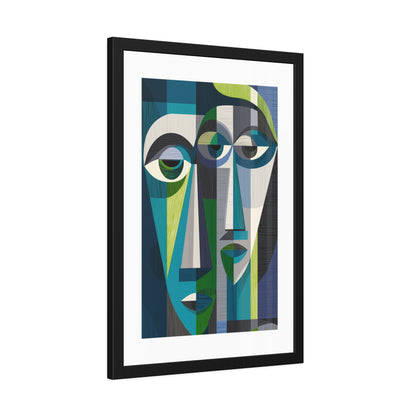 Duality in motion - No text -  Framed Poster Print