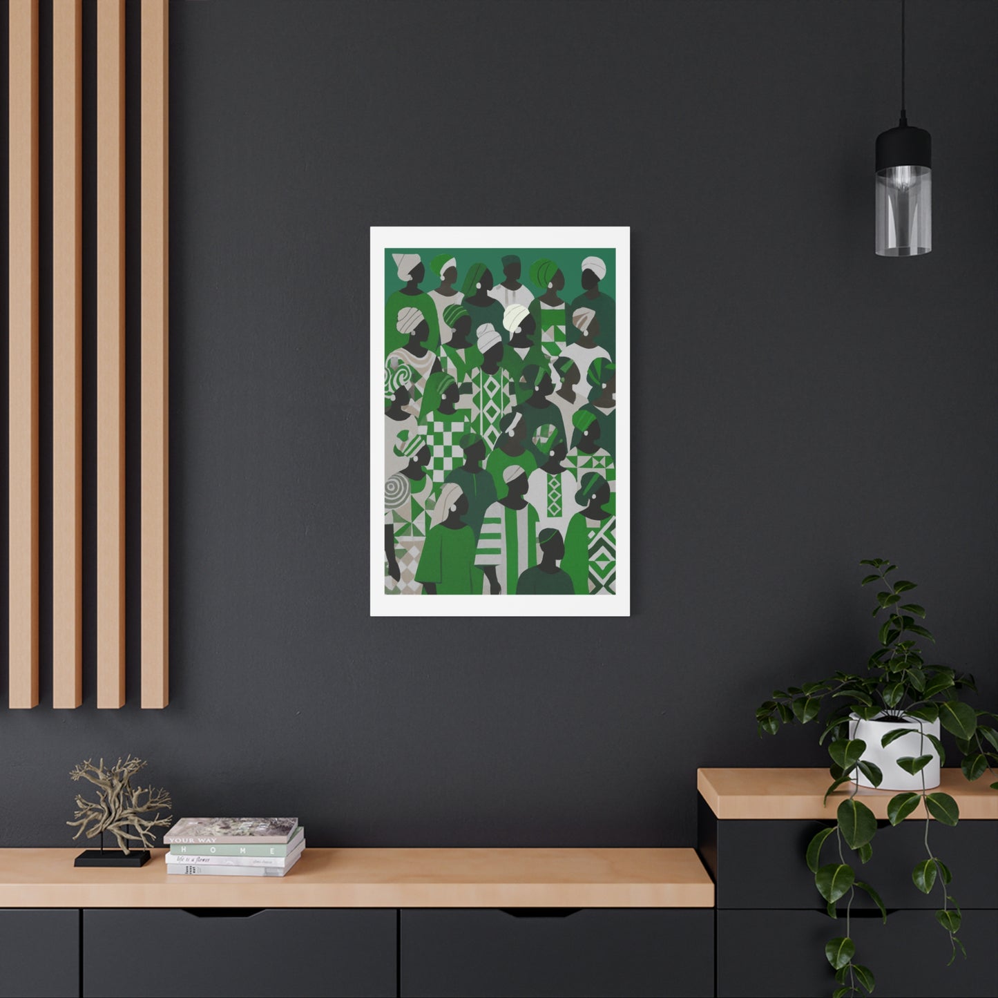Emerald Unity - Matte Finish, Stretched, 1 25"