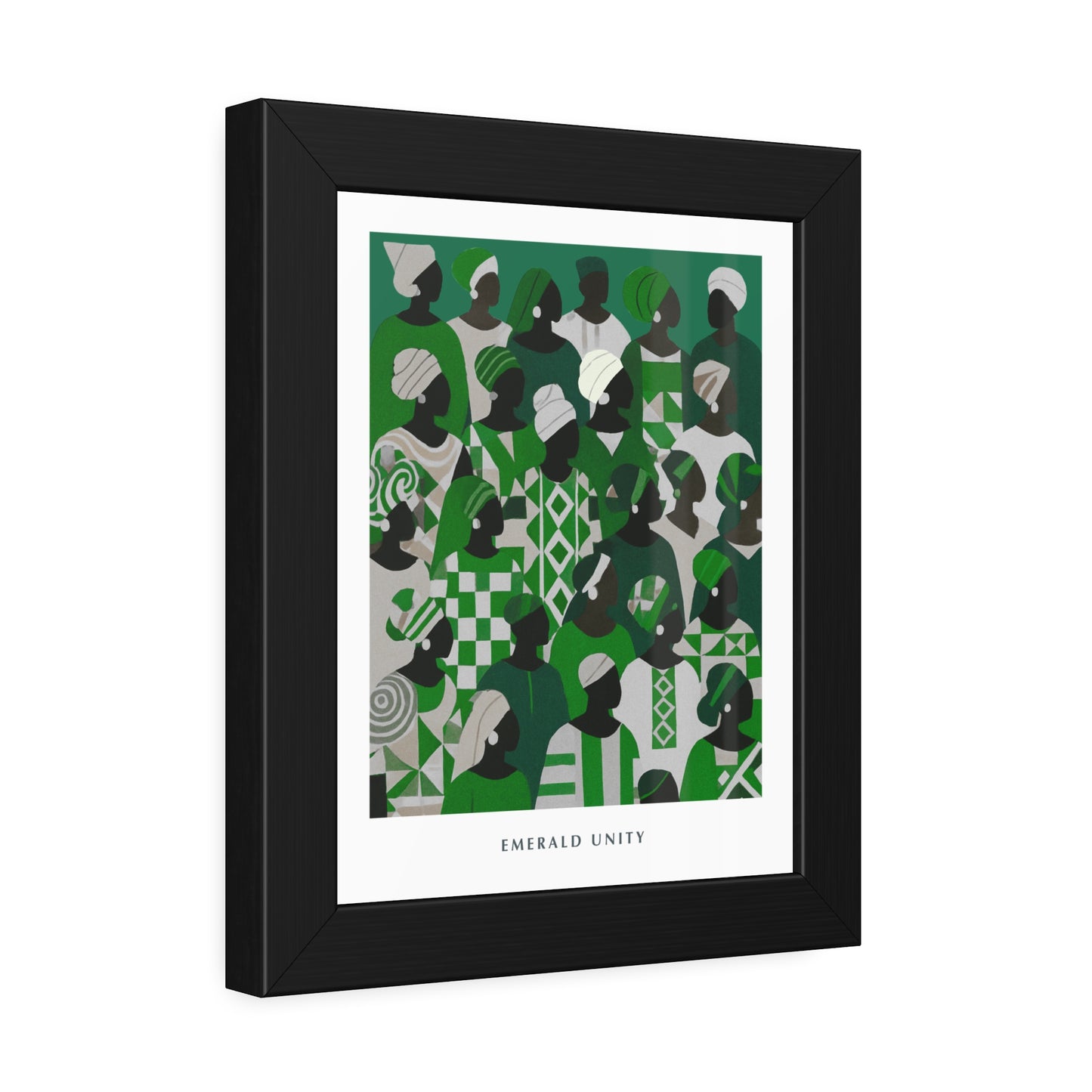 Emerald Unity - Framed Poster Print
