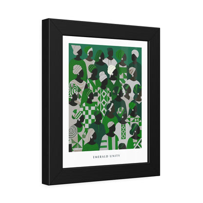 Emerald Unity - Framed Poster Print