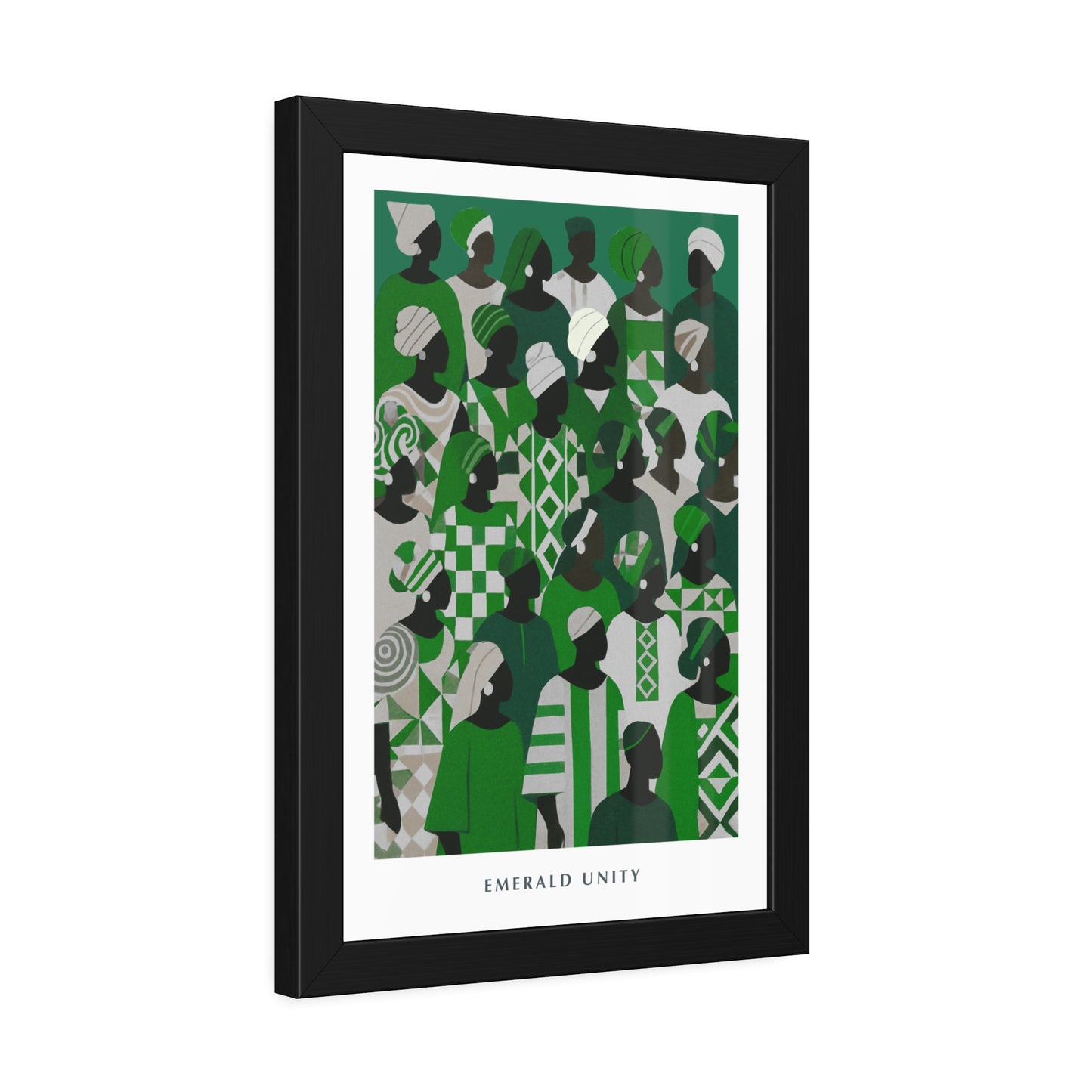 Emerald Unity - Framed Poster Print