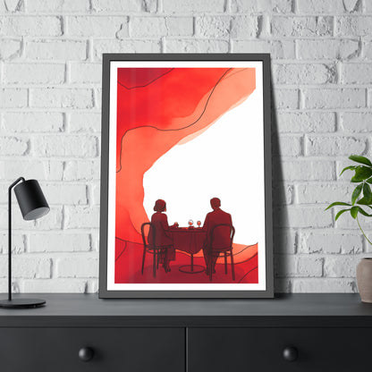 Mangeons ensembles mon amour  - Framed Poster Print