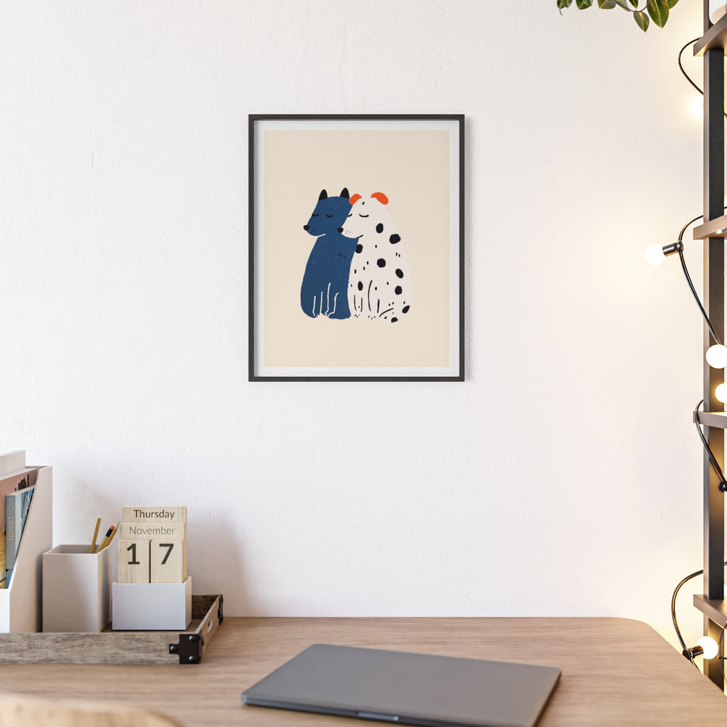 Tender Moment - Framed Art Print