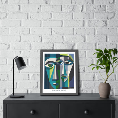 Duality in motion -  Framed Poster Print
