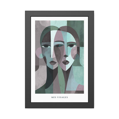 Mes Visages - Framed Poster Print