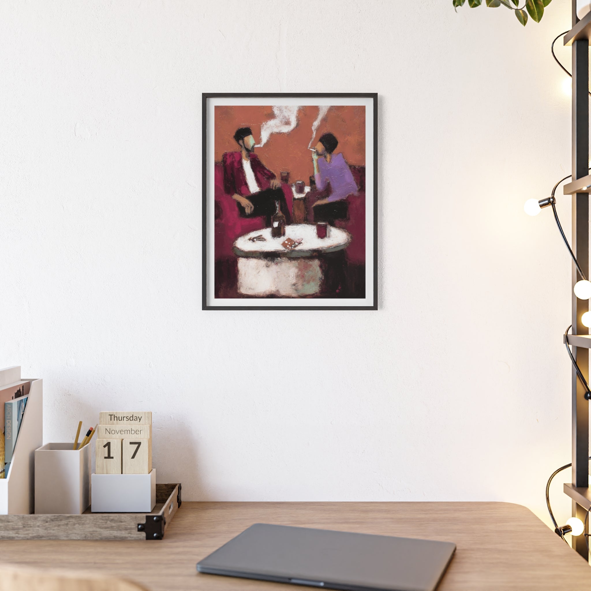 The Conversation - Framed Art Print