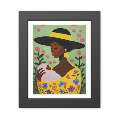 Grace in Bloom - No text - Framed Poster Print