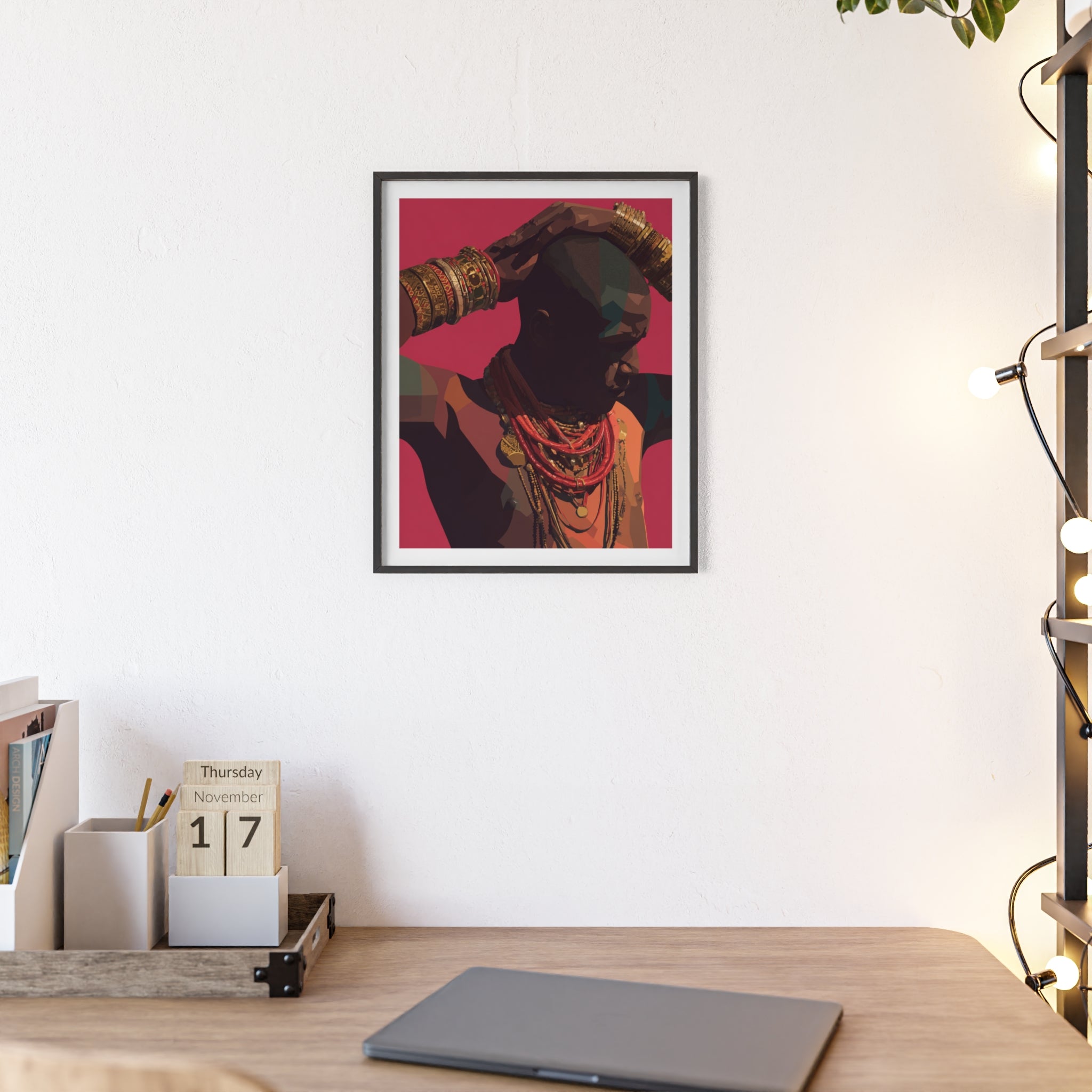 Chroma Crown - Framed Art Print