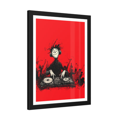 Lost in the music - Framed Poster Print