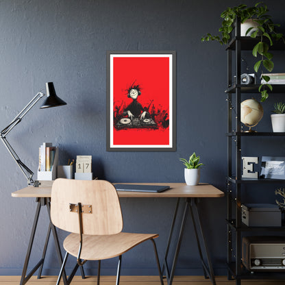 Lost in the music - Framed Poster Print
