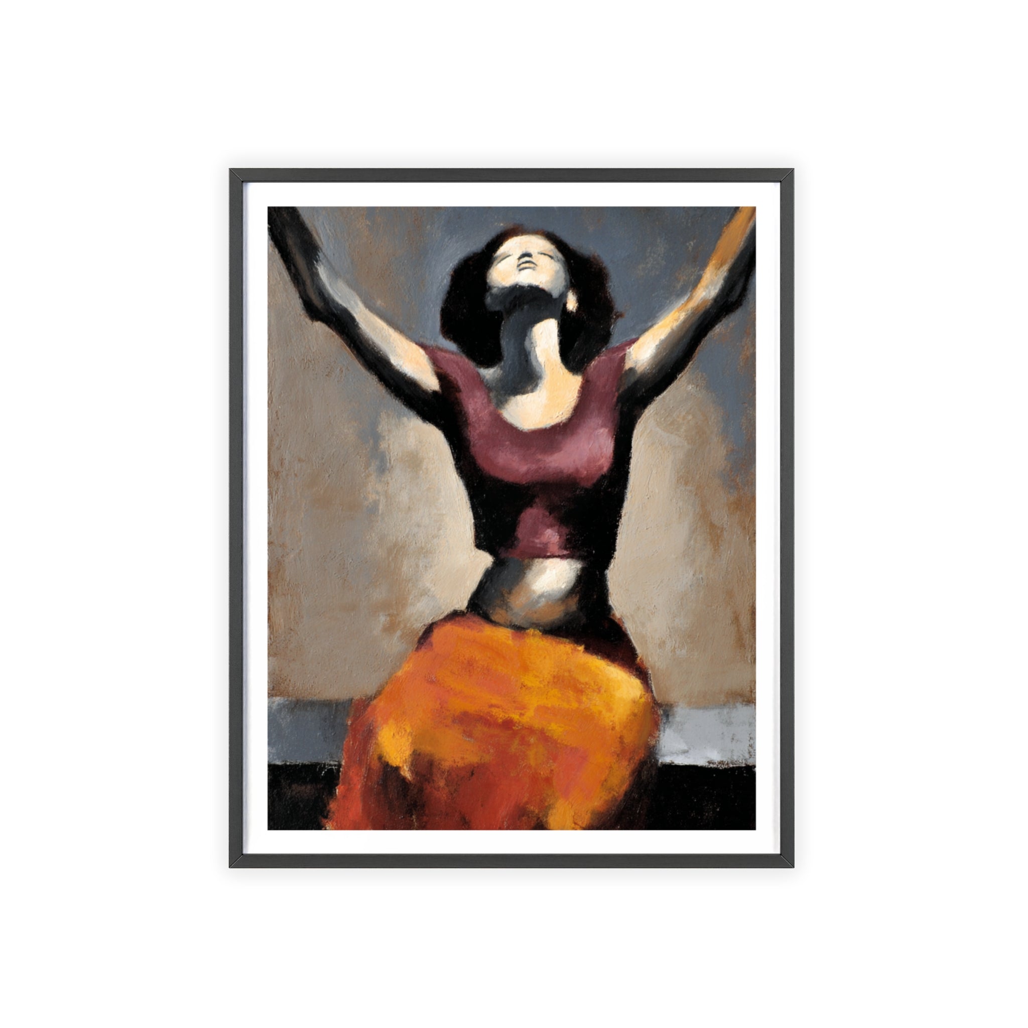 Stretch & Reach - Framed Art Print