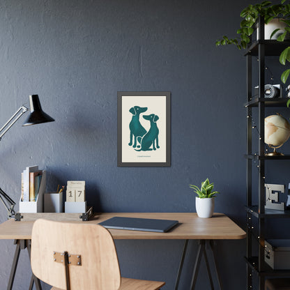 'Companion' - Dog Wall Poster - Minimalist Design