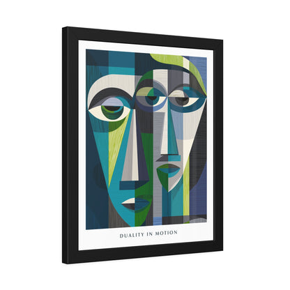 Duality in motion -  Framed Poster Print