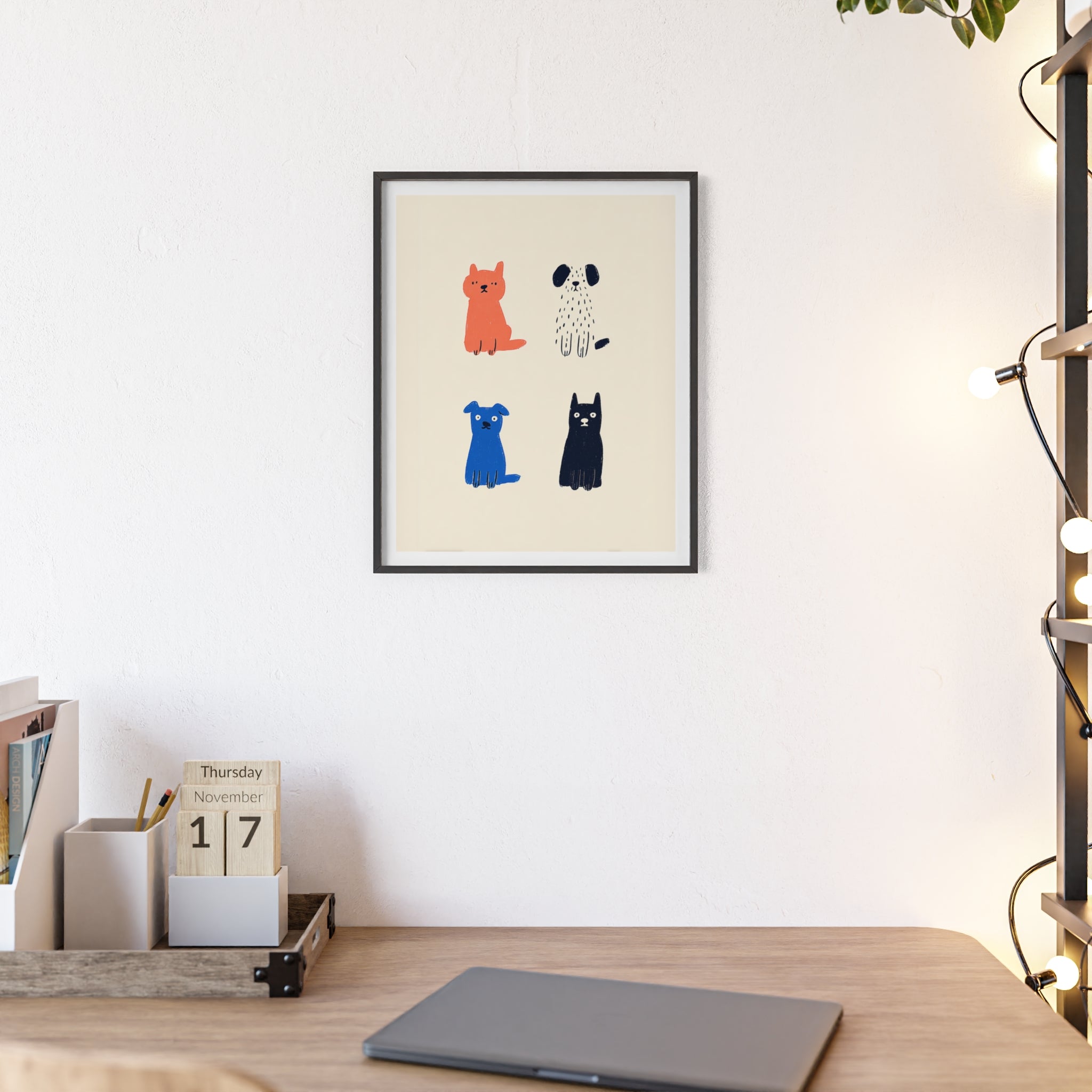 Four Friends - Framed Art Print