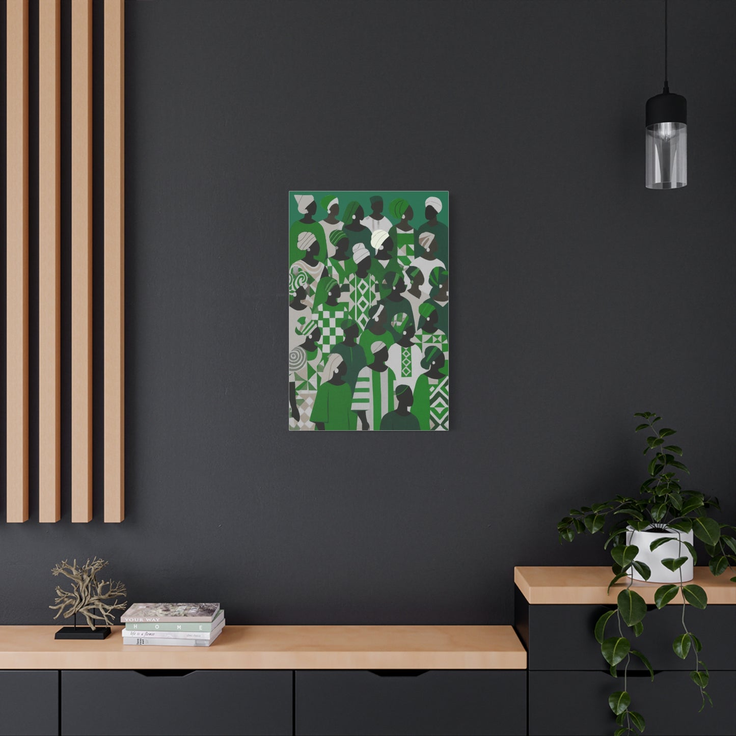 Emerald Unity - Matte Finish, Stretched, 1 25"