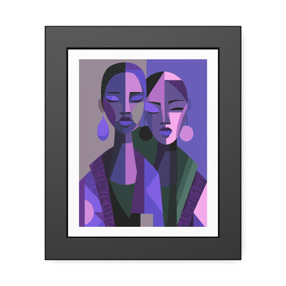 Les Soeurs Amoureux - No text - Framed Poster Print