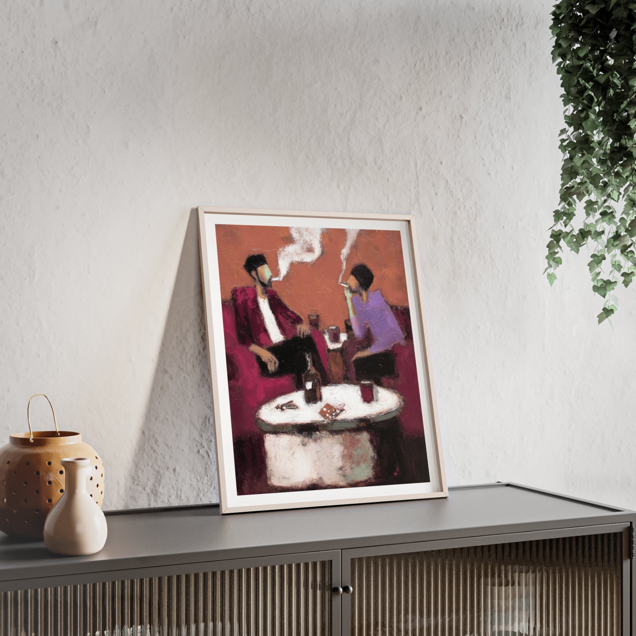 The Conversation - Framed Art Print