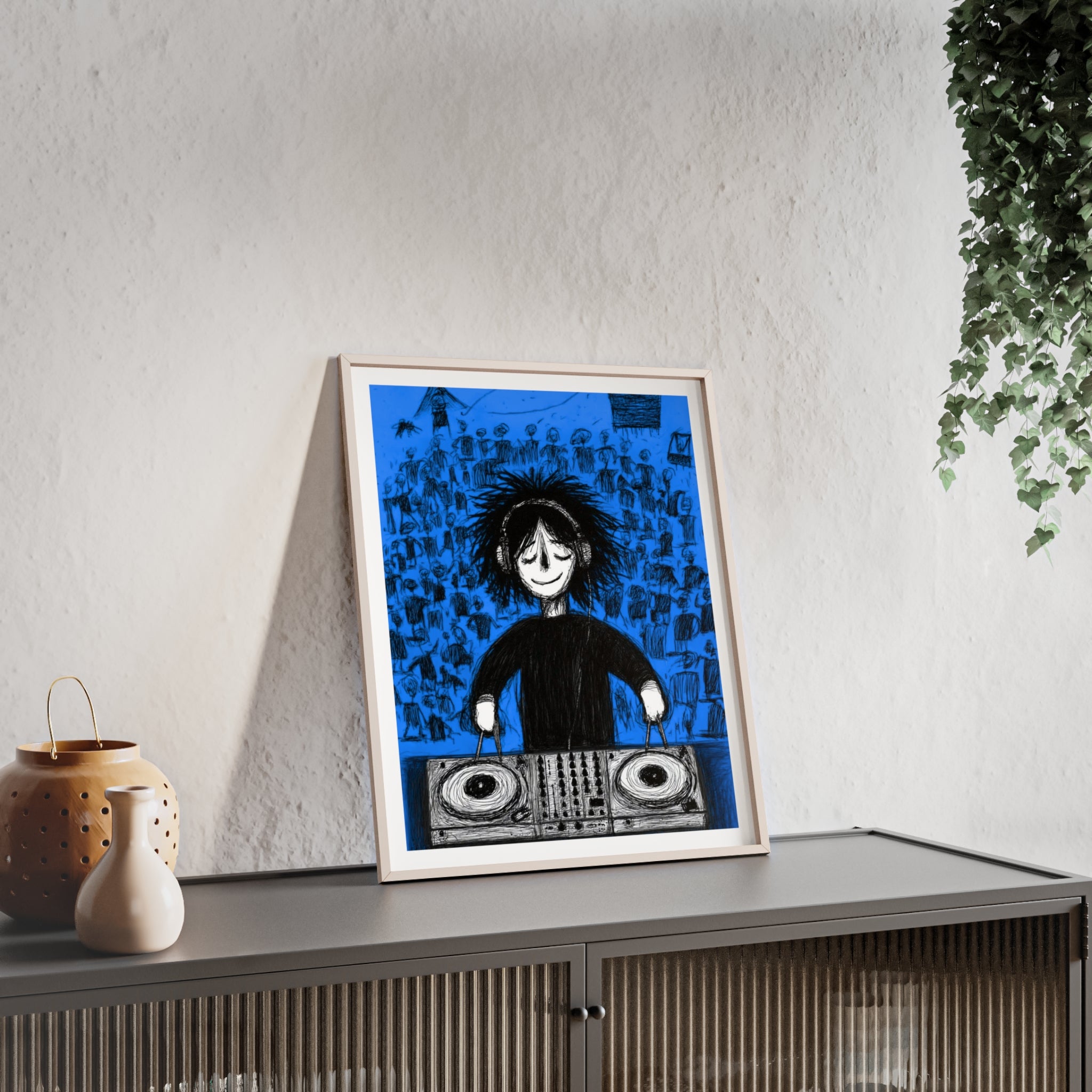 In The Mix - Framed Art Print