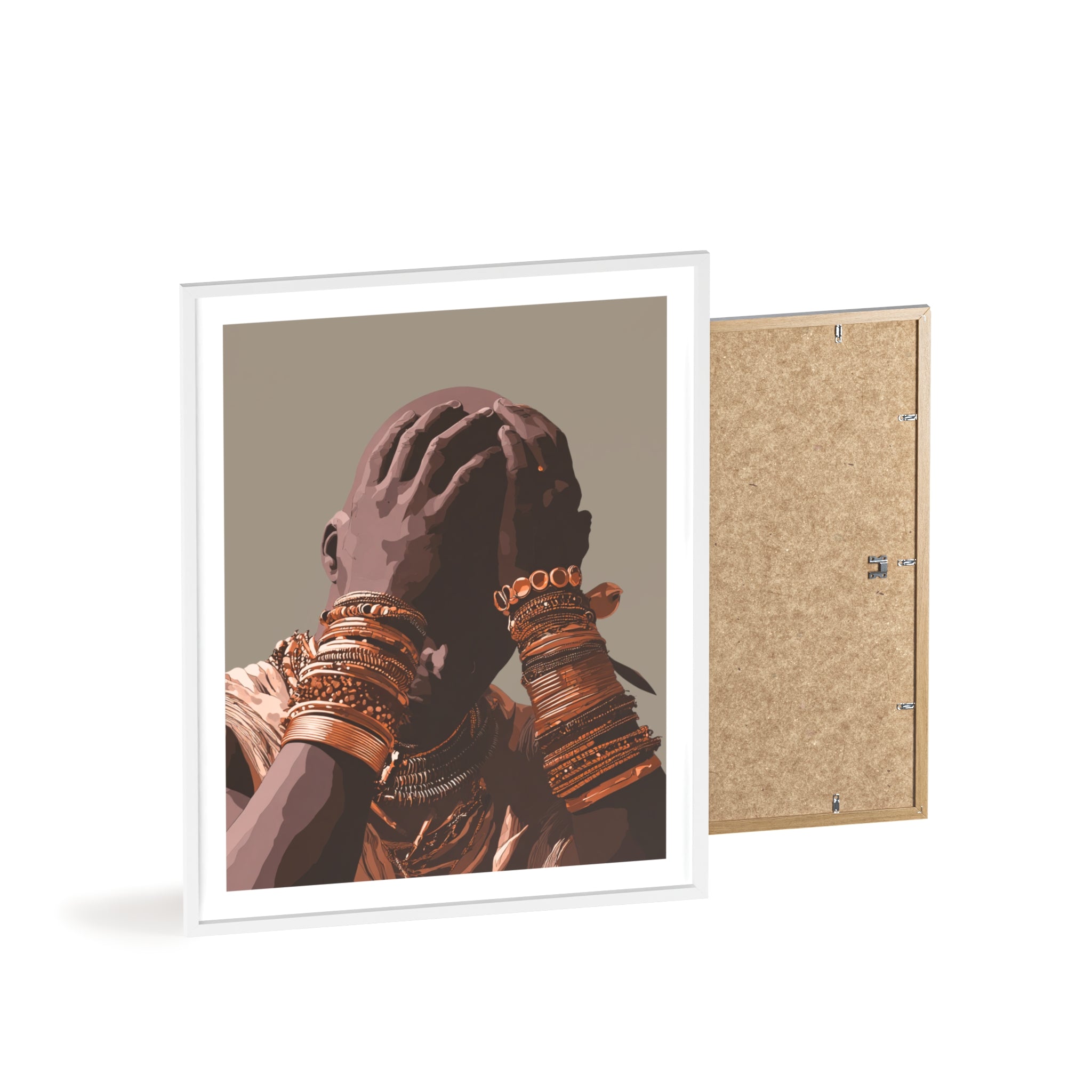 Hands of Gold - Framed Art Print