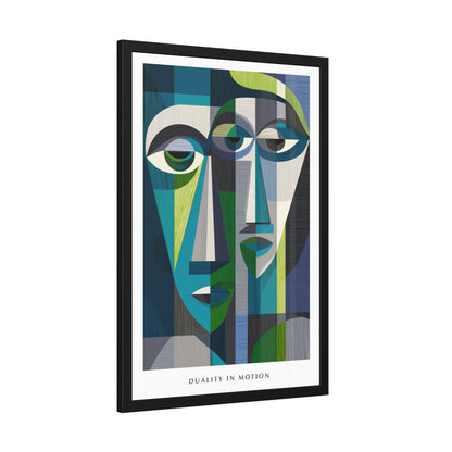 Duality in motion -  Framed Poster Print