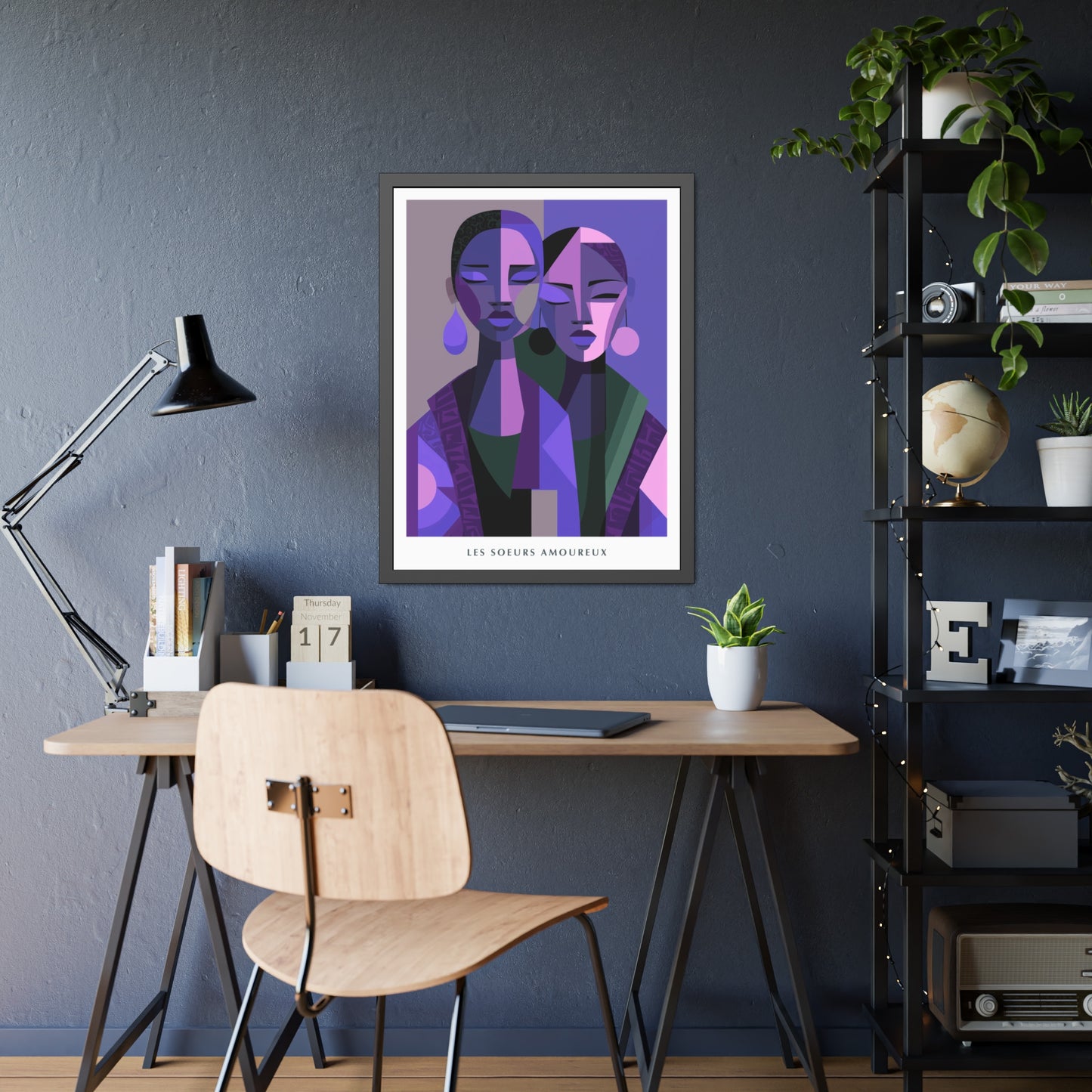 Les Soeurs Amoureux - Framed Poster Print