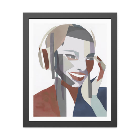 Happy Face Lady - Poster Print Design