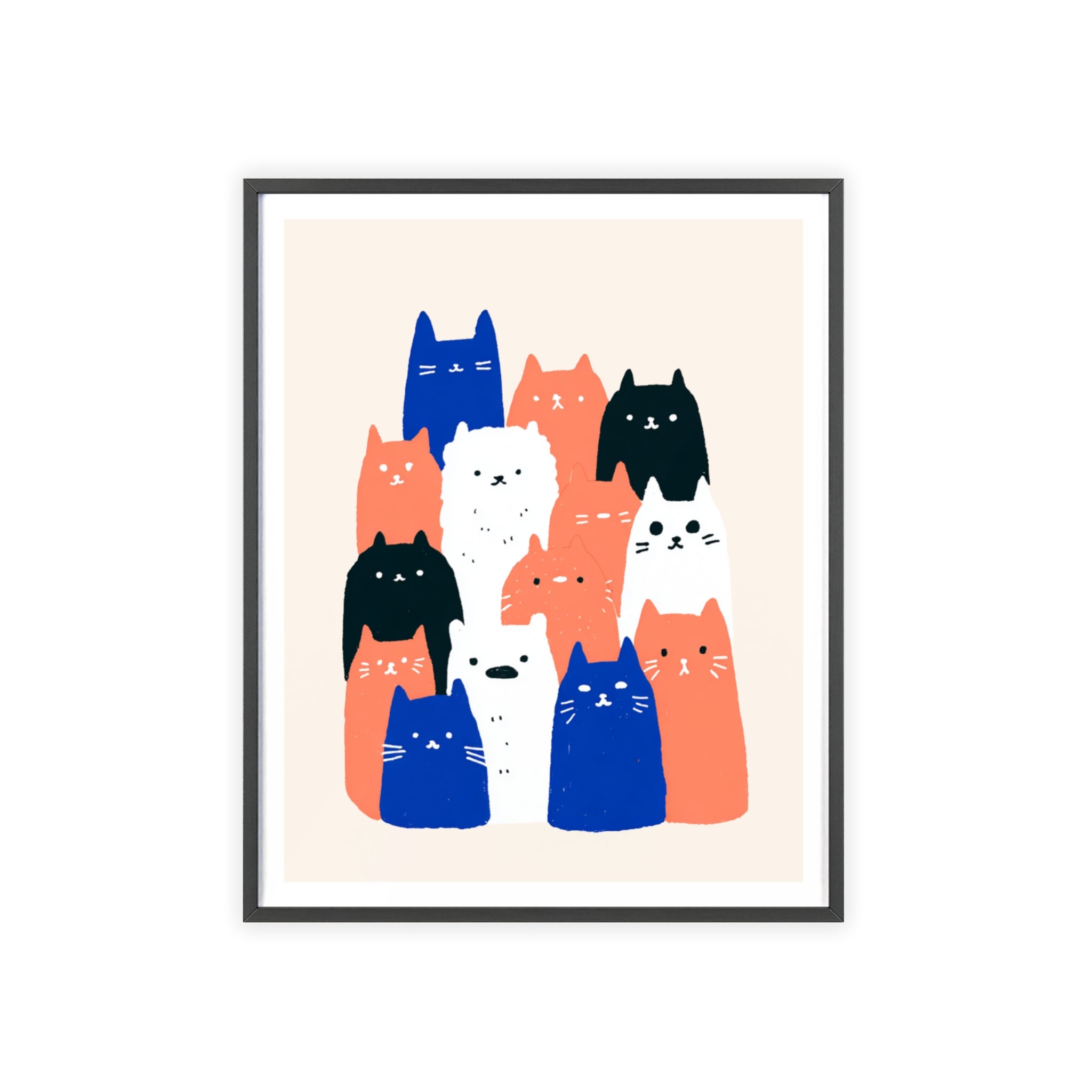 Cat Tower - Framed Art Print