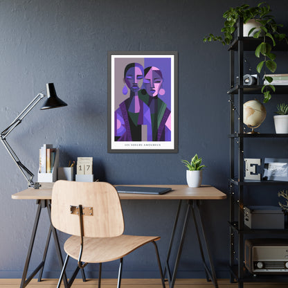 Les Soeurs Amoureux - Framed Poster Print