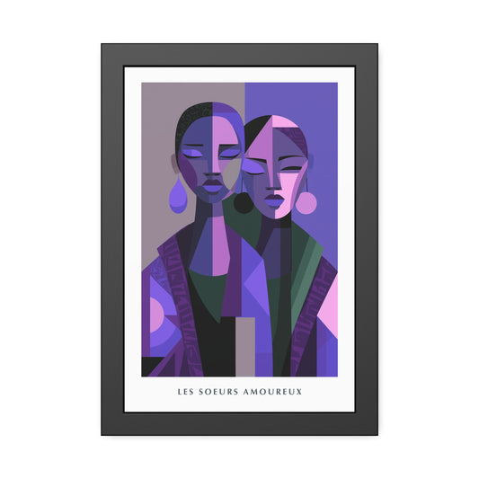 Les Soeurs Amoureux - Framed Poster Print