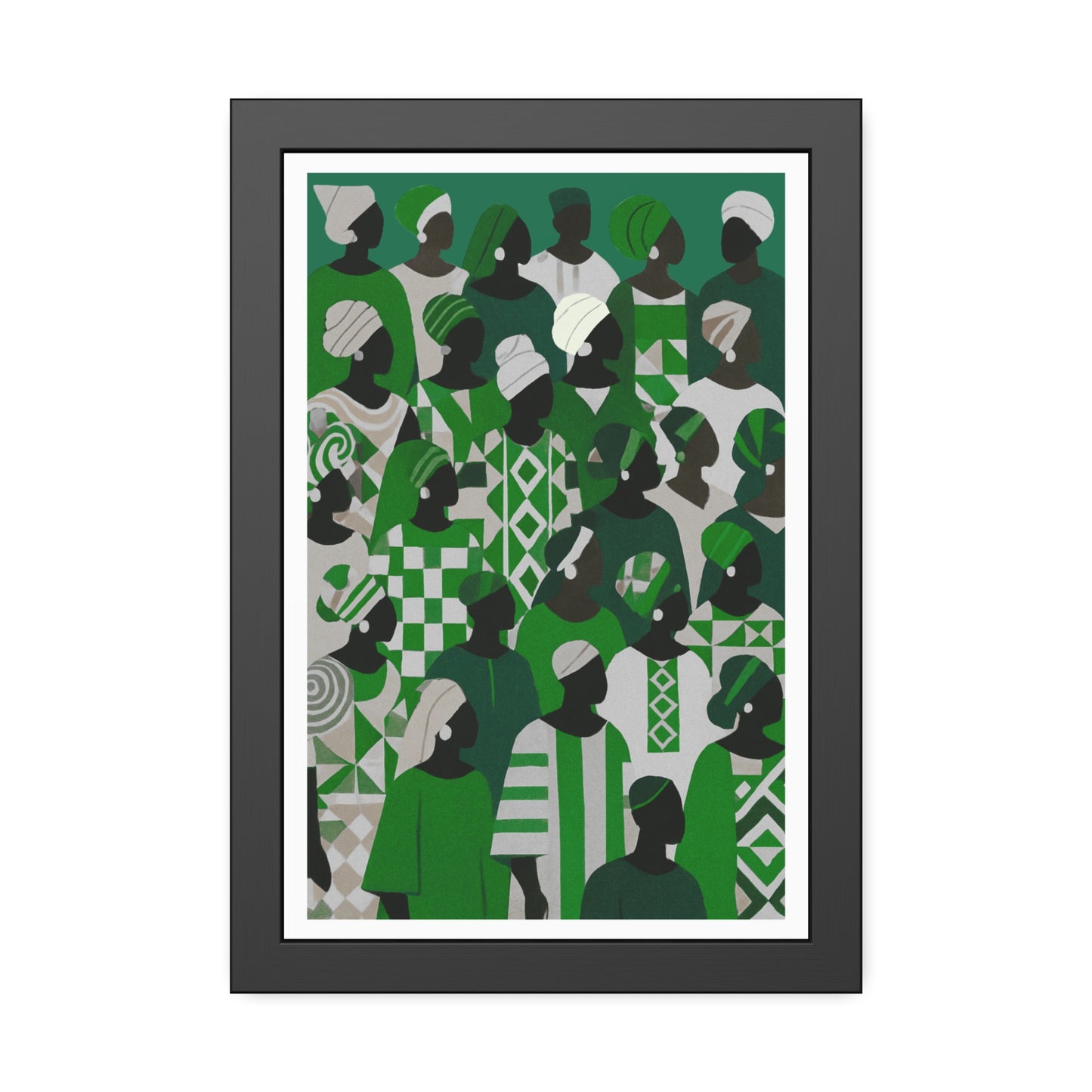 Emerald Unity - No text - Framed Poster Print