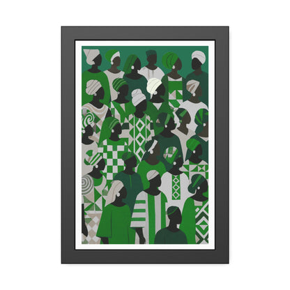 Emerald Unity - No text - Framed Poster Print